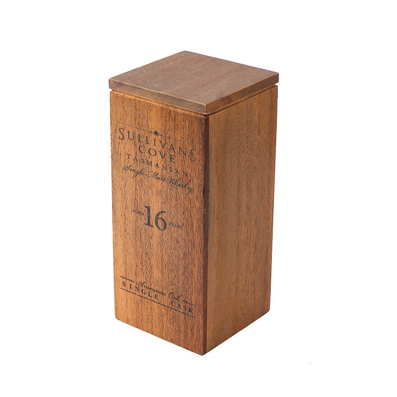 Boîte de rangement en bois de forme carrée de haute qualité avec couvercle